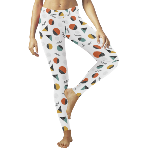Geo Cutting Shapes Low Rise Leggings (Invisible Stitch) (Model L05)