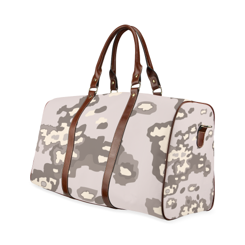 Dust color camoflage Waterproof Travel Bag/Small (Model 1639)