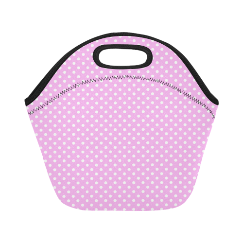 Polka-dot pattern Neoprene Lunch Bag/Small (Model 1669)