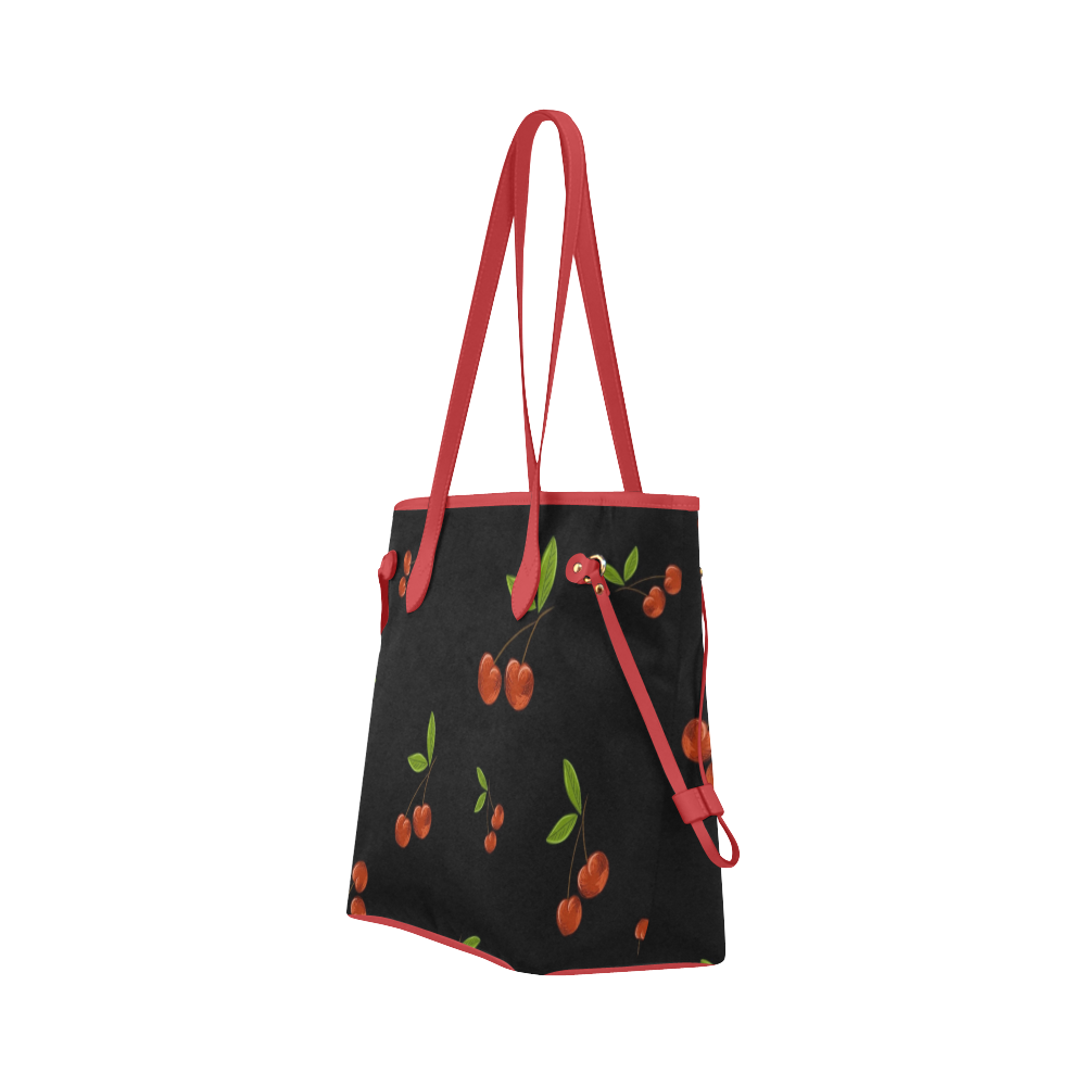Cherries Clover Canvas Tote Bag (Model 1661)
