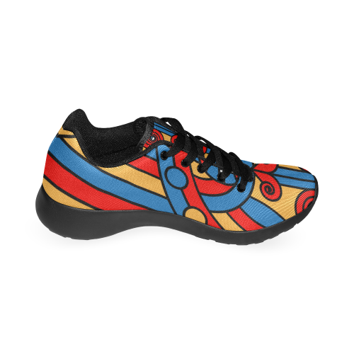 Aztec Maasai Lion Tribal Kid's Running Shoes (Model 020)