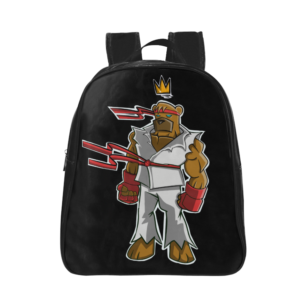 KUNG FU TED School Backpack (Model 1601)(Small)