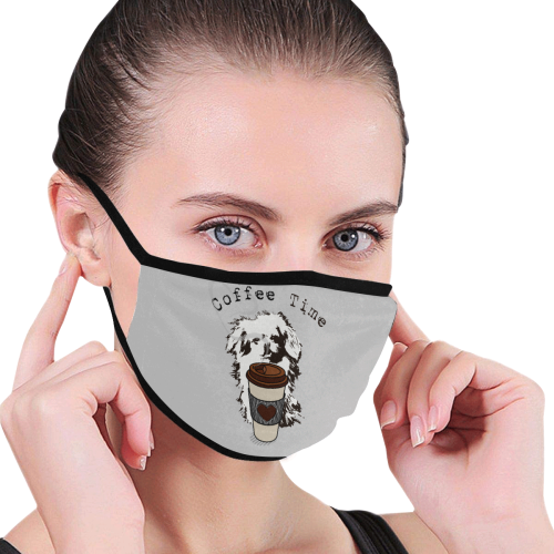 Coffee Time Pekingese Mouth Mask
