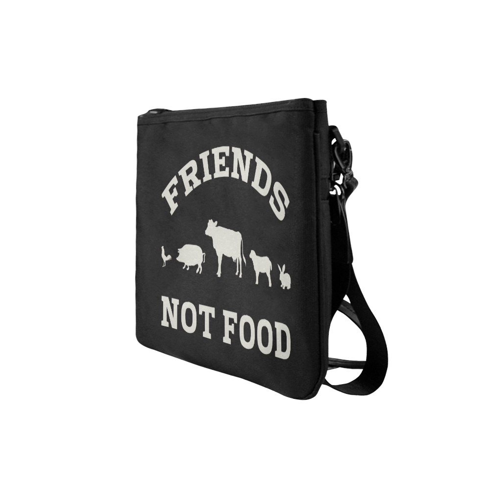 Friends Not Food (Go Vegan) Slim Clutch Bag (Model 1668)