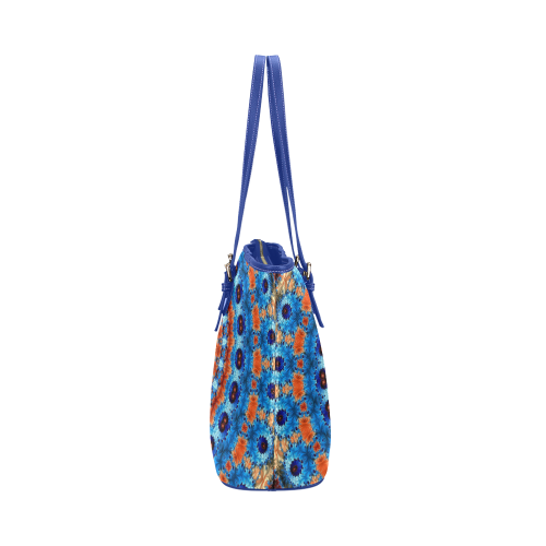 Kaleidoscope Leather Tote Bag/Small (Model 1651)