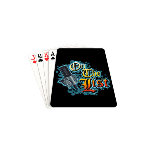 On The List Official Logo Playing Cards Playing Cards 2.5"x3.5"