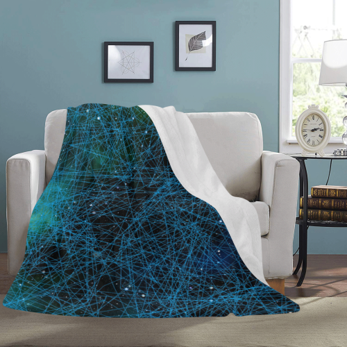 System Network Connection Ultra-Soft Micro Fleece Blanket 60"x80"