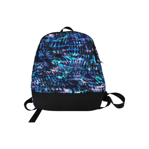 Blue Cosmos Shibori Pattern Fabric Backpack for Adult (Model 1659)