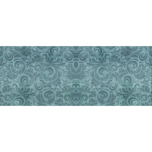 Denim with vintage floral pattern, turquoise teal Gift Wrapping Paper 58"x 23" (5 Rolls)