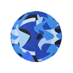 Camouflage Abstract Blue and Black 32 Inch Spare Tire Cover