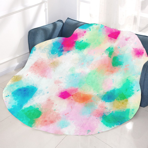 painteddreams Circular Ultra-Soft Micro Fleece Blanket 60"
