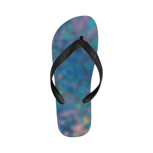 Shoes with glass - blue edition Flip Flops for Men/Women (Model 040)