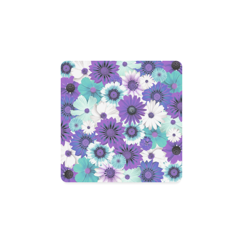 Spring Time Flowers 6 Square Coaster