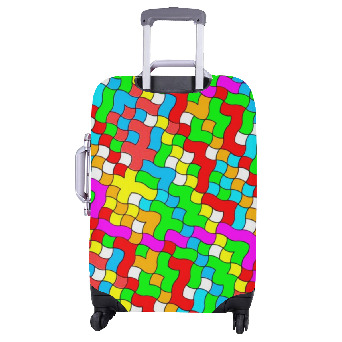 school party colorful Luggage Cover/Large 26"-28"