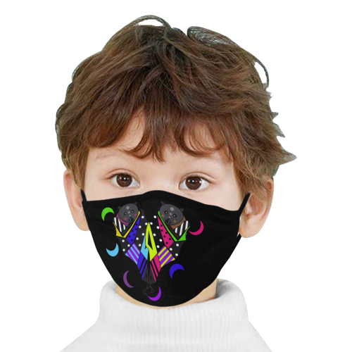 Bat-heart mask Mouth Mask (2 Filters Included) (Non-medical Products)