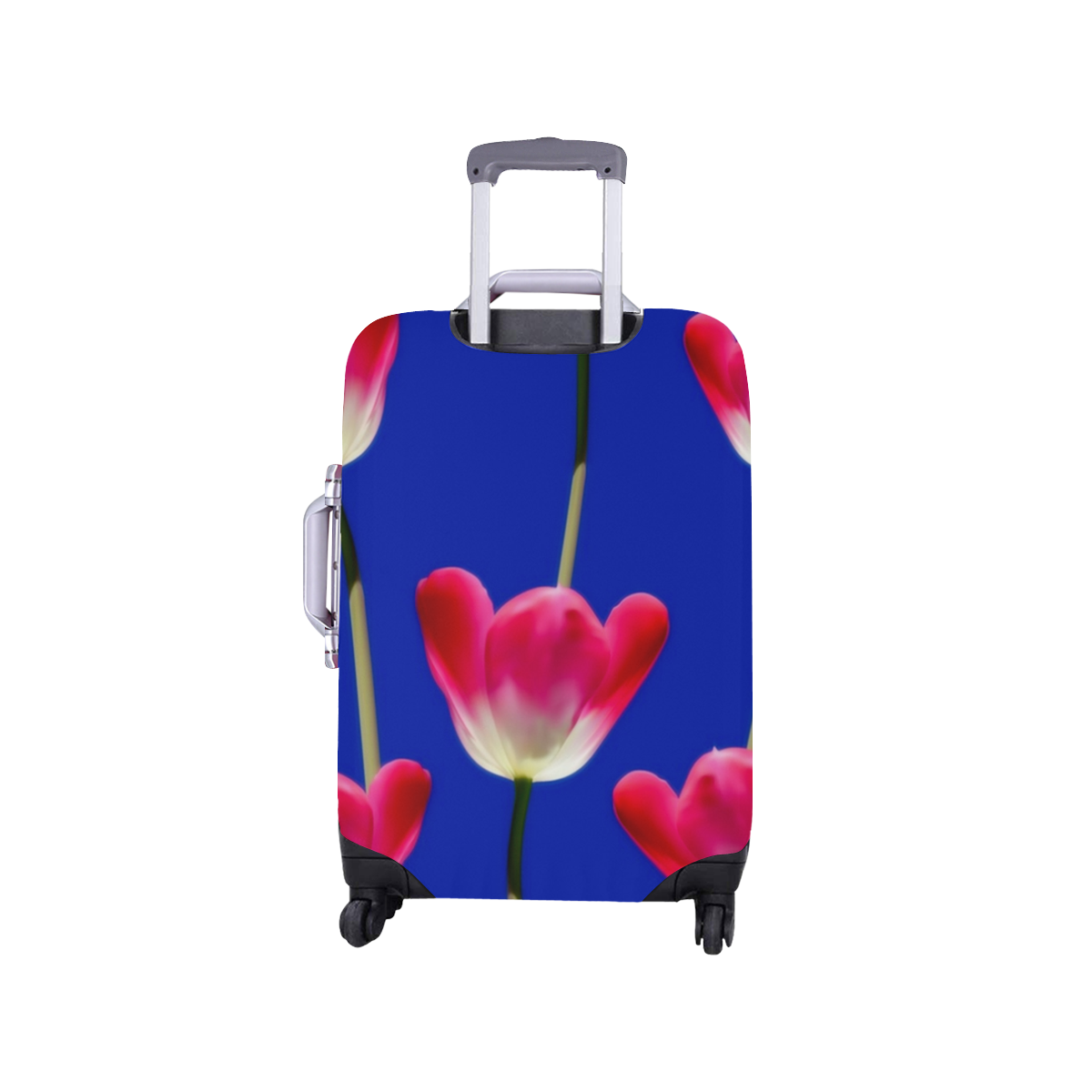 Pink Tulip Luggage Cover Luggage Cover/Small 18"-21"