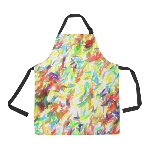 Colorful brush strokes All Over Print Apron