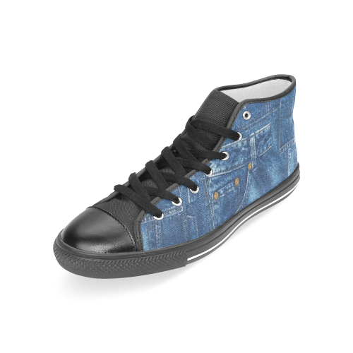 Jean Women's Classic High Top Canvas Shoes (Model 017)