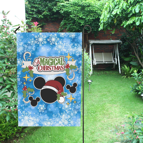 A Magical Christmas Garden Flag 28''x40'' （Without Flagpole）