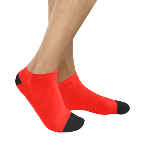 color candy apple red Women's Ankle Socks