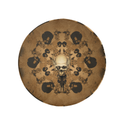 Skull with skull mandala on the background 32 Inch Spare Tire Cover