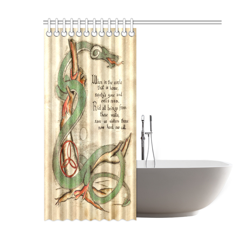 Protection Spell Shower Curtain 60"x72"