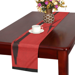 red bamboo Table Runner 16x72 inch