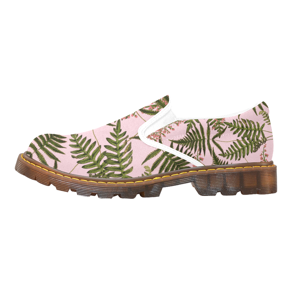 fern pink Martin Women's Slip-On Loafer/Large Size (Model 12031)
