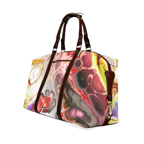 Colorful Marble Design Classic Travel Bag (Model 1643) Remake