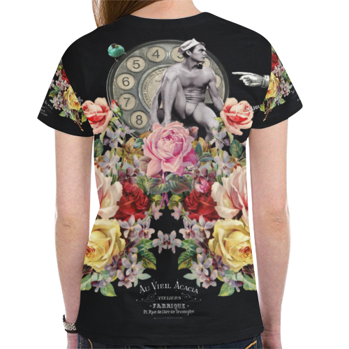 Nuit des Roses Revisited for Him New All Over Print T-shirt for Women (Model T45)