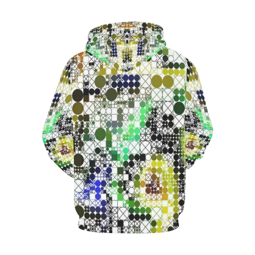 funny mix of shapes  by JamColors All Over Print Hoodie for Women (USA Size) (Model H13)