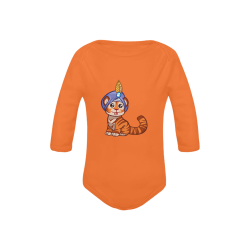 Gypsy Kitty Orange Baby Powder Organic Long Sleeve One Piece (Model T27)