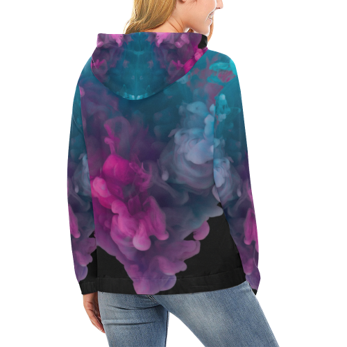 3D wallpaper All Over Print Hoodie for Women (USA Size) (Model H13)