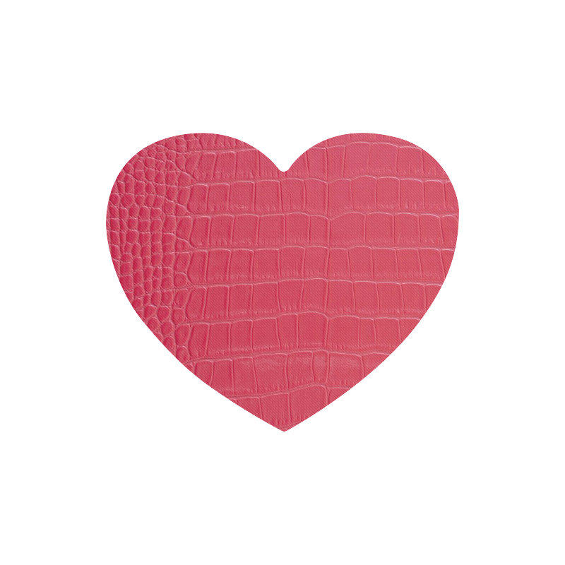 Red Snake Skin Heart-shaped Mousepad
