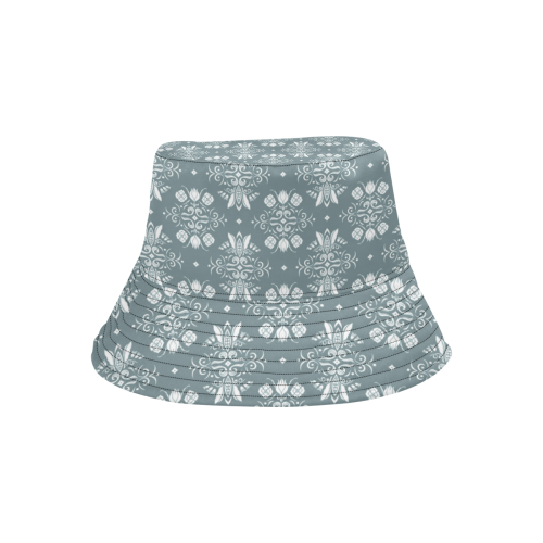 Wall Flower in Sharkskin Light by Aleta All Over Print Bucket Hat