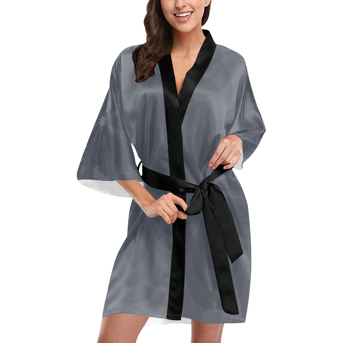 Metallic Kimono Robe