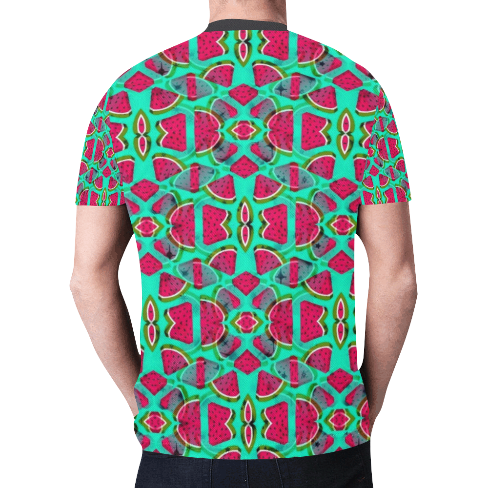 Melon Pattern by K.Merske New All Over Print T-shirt for Men (Model T45)