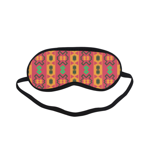 Tribal shapes in retro colors (2) Sleeping Mask