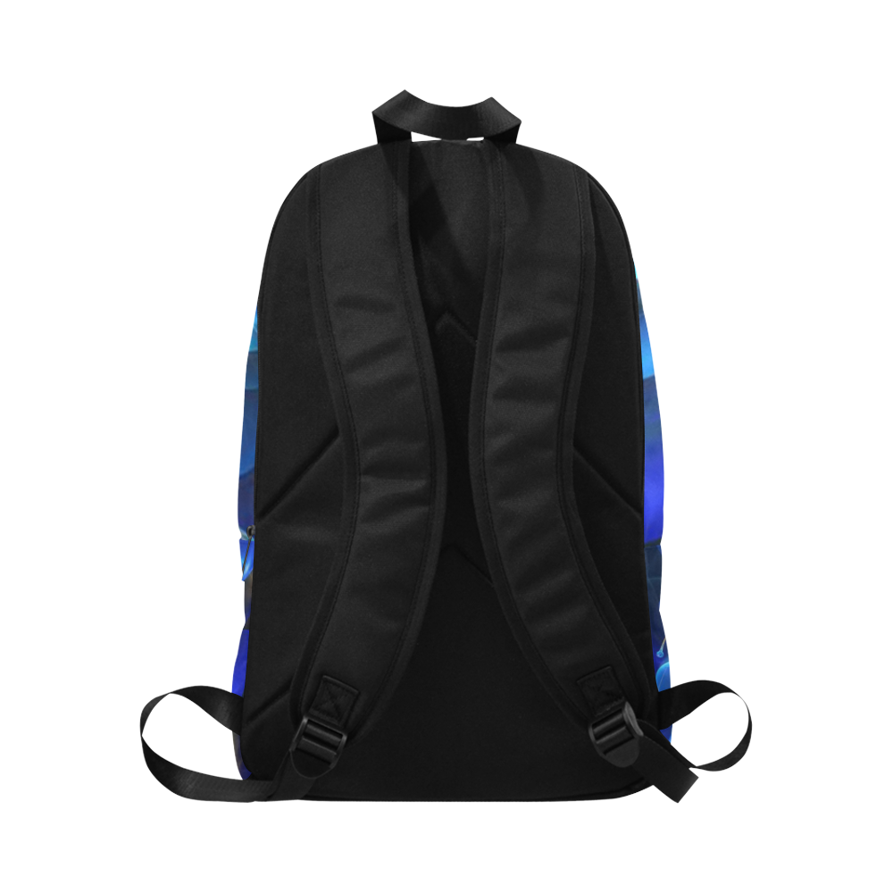 3D Blue Flower V11 Fabric Backpack for Adult (Model 1659)