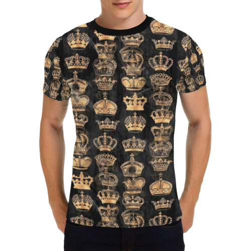 Royal Krone by Artdream Men's All Over Print T-Shirt with Chest Pocket (Model T56)