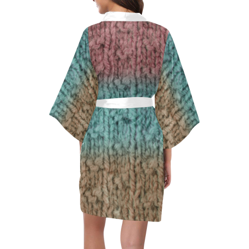 Knitted Wool ombre 1 Kimono Robe