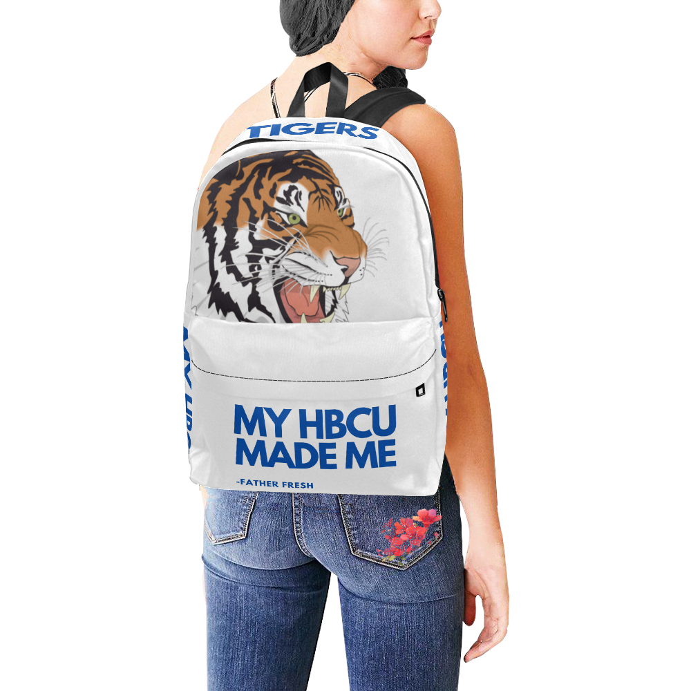 Tigers White Unisex Classic Backpack (Model 1673)