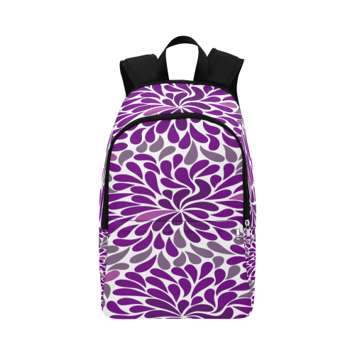 Purple drops 1 Fabric Backpack for Adult (Model 1659)