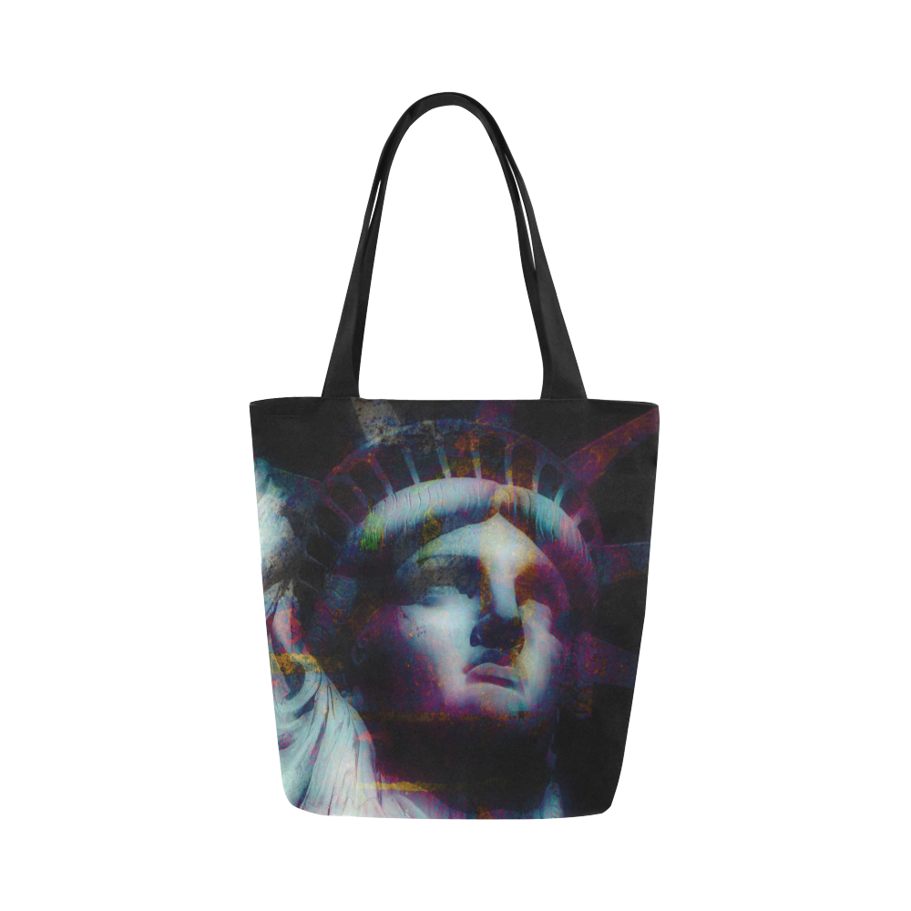 STATUE OF LIBERTY 5 LARGE Canvas Tote Bag (Model 1657)