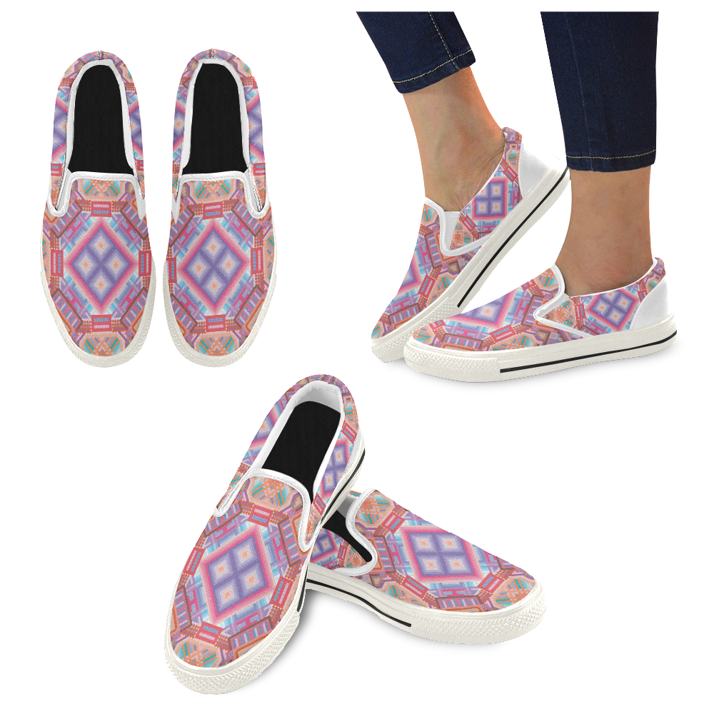Lyagusha Women's Slip-on Canvas Shoes/Large Size (Model 019)