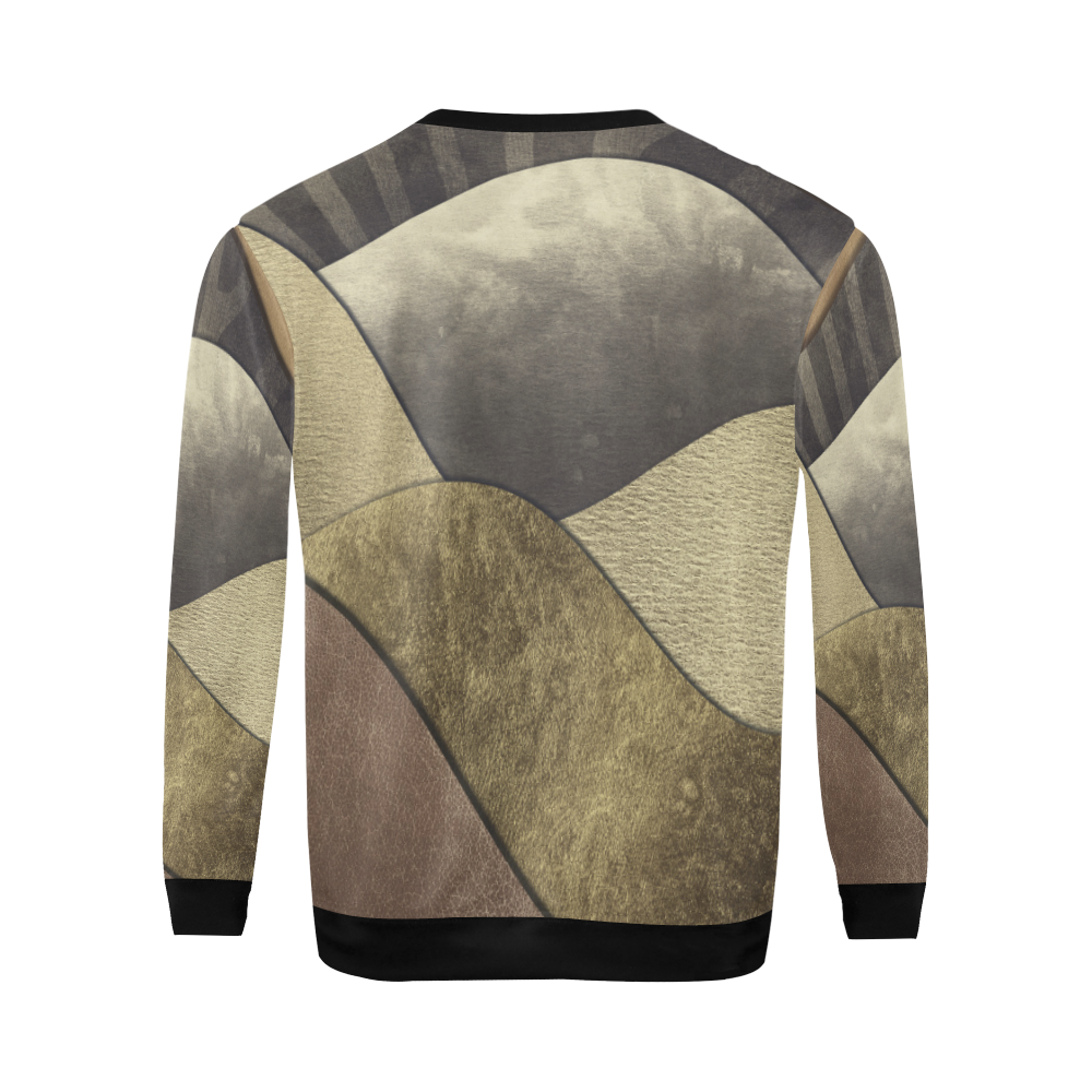 sun space #modern #art All Over Print Crewneck Sweatshirt for Men/Large (Model H18)