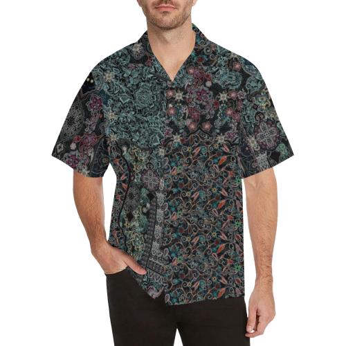 Peisley Floral Hawaiian Shirt (Model T58)