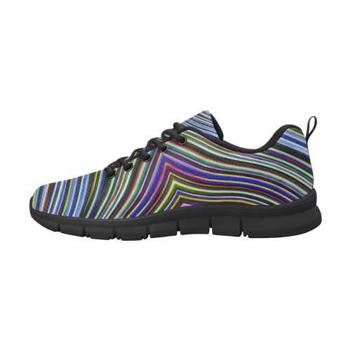 Wild Wavy X Lines 08 Women's Breathable Running Shoes (Model 055)