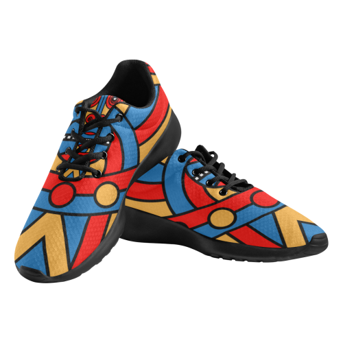 Aztec Maasai Lion Tribal Women's Athletic Shoes (Model 0200)