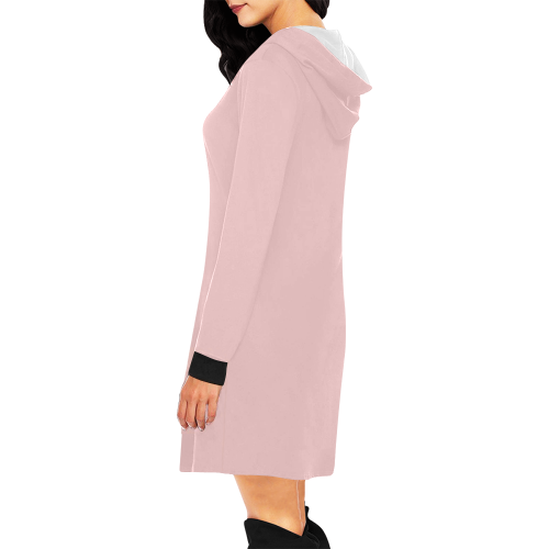 Seventeen All Over Print Hoodie Mini Dress (Model H27)